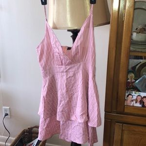 Pink/White Summer Dress ZAFUL